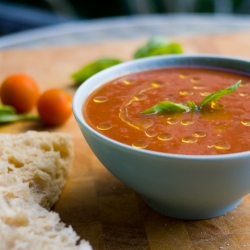 gazpacho met garnalen